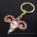 Wholesale Hotsell Creative Chinoiserie Metal Simple Style Keychainn Bellwether Horn Keychain